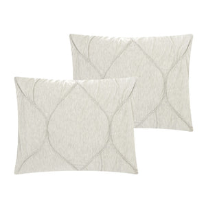 HomeRoots Blush Comforter Set - Luxurious Down Filled Polyester for Year-Round Warmth and Easy Care White, Full/Queen Full/Queen 528989