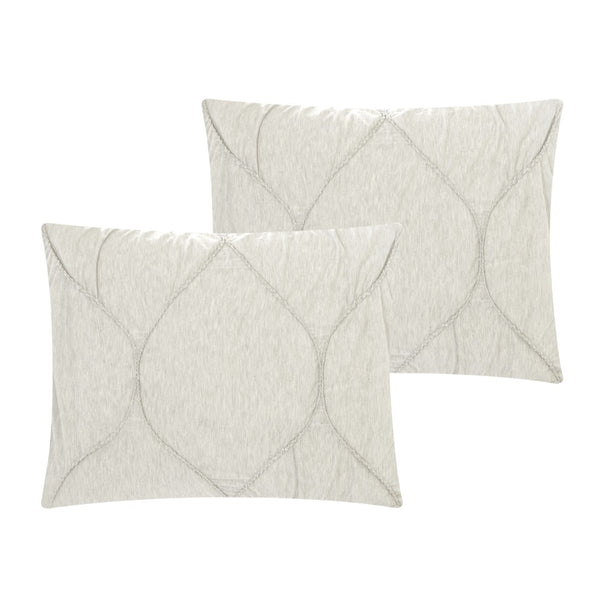 HomeRoots Blush Comforter Set - Luxurious Down Filled Polyester for Year-Round Warmth and Easy Care White, Full/Queen Full/Queen 528989