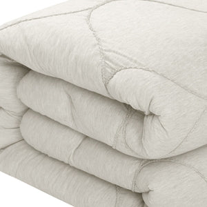 HomeRoots Blush Comforter Set - Luxurious Down Filled Polyester for Year-Round Warmth and Easy Care White, Full/Queen Full/Queen 528989