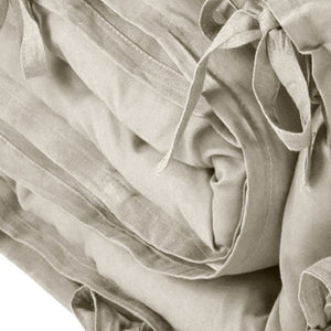 HomeRoots Beige Luxurious Linen Duvet Cover Set - Breathable Comfort, Easy Care & Stylish Modern Design Beige, King/California King King/California King 528999