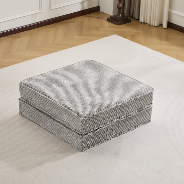 English Elm Compression Mahjong Floor Sofa Bed - Versatile Modular Design, Soft Circle Fleece, No Assembly Needed! W3723P377155