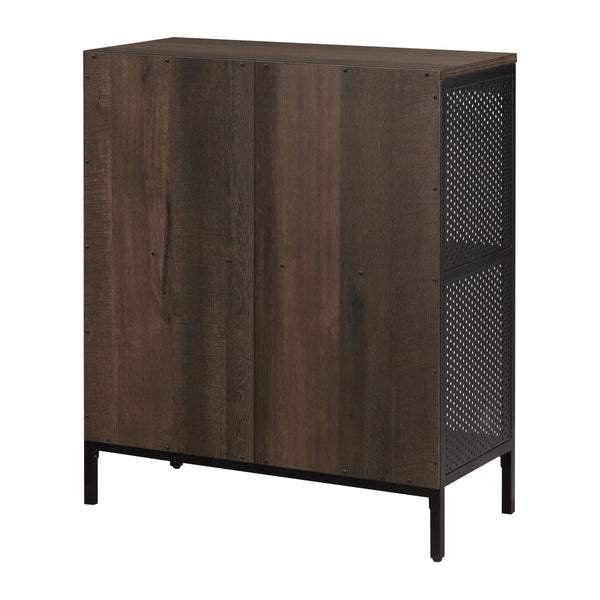 OSP Home Furnishings Ace 4 Cube Storage/Bookcase Ozark Ash