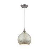 Fusion 8'' Wide 1-Light Mini Pendant - Satin Nickel 529-1SLV Elk Lighting