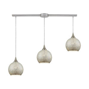 Fusion 38'' Wide 3-Light Multi Pendant - Satin Nickel 529-3L-SLV Elk Lighting