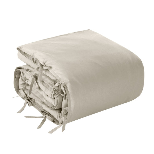 HomeRoots Beige Luxurious Linen Duvet Cover Set - Breathable Comfort, Easy Care & Stylish Modern Design Beige, Full/Queen Full/Queen 529000