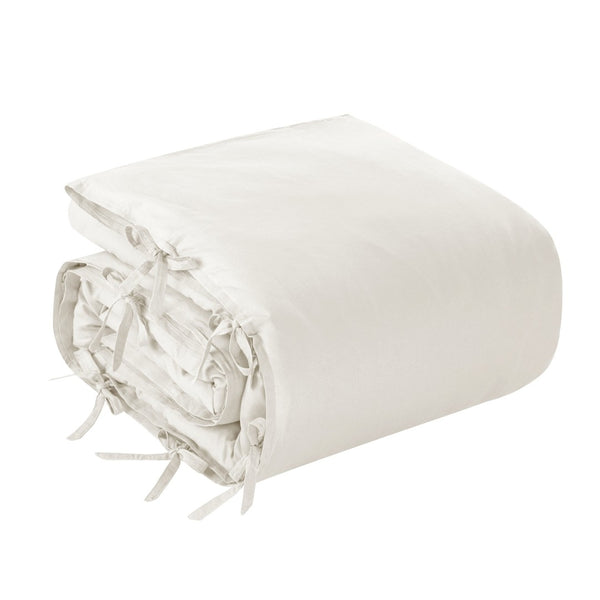 HomeRoots Beige Luxurious Linen Duvet Cover Set - Breathable Comfort, Easy Care & Stylish Modern Design Ivory, King/California King King/California King 529003