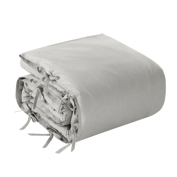 HomeRoots Beige Luxurious Linen Duvet Cover Set - Breathable Comfort, Easy Care & Stylish Modern Design Light Grey, King/California King King/California King 529005