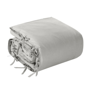 HomeRoots Beige Luxurious Linen Duvet Cover Set - Breathable Comfort, Easy Care & Stylish Modern Design Light Grey, King/California King King/California King 529005
