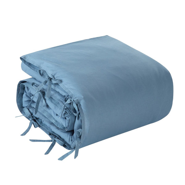 HomeRoots Beige Luxurious Linen Duvet Cover Set - Breathable Comfort, Easy Care & Stylish Modern Design Navy, King/California King King/California King 529007