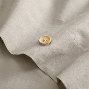 Homeroots Beige Queen 100% Cotton 180 Thread Count Washable Duvet Cover Set Beige,Full,Queen Cotton 529010