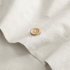 Homeroots Ivory King 100% Cotton 180 Thread Count Washable Duvet Cover Set Ivory,King,California King Cotton 529013