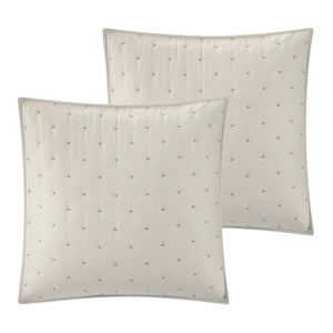 Homeroots Beige King Polyester 180 Thread Count Washable Duvet Cover Set Beige,King,California King Polyester 529019