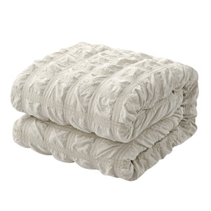 Homeroots Beige King Polyester 180 Thread Count Washable Duvet Cover Set Beige,King,California King Polyester 529019