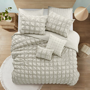 Homeroots Beige King Polyester 180 Thread Count Washable Duvet Cover Set Beige,King,California King Polyester 529019