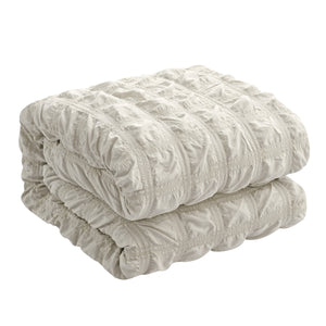 Homeroots Beige Queen Polyester 180 Thread Count Washable Duvet Cover Set Beige,Full,Queen Polyester 529020