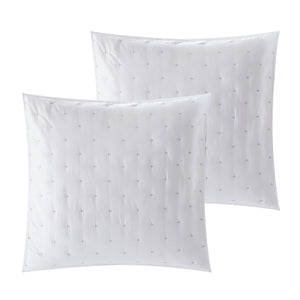 Homeroots White King Polyester 180 Thread Count Washable Duvet Cover Set White,King,California King Polyester 529031