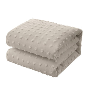 HomeRoots Beige Duvet Cover Set - Luxurious Polyester, Soft 220 Thread Count, Easy Care for Year-Round Comfort Beige, King/California King King/California King 529034