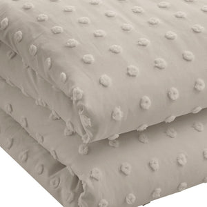 HomeRoots Beige Duvet Cover Set - Luxurious Polyester, Soft 220 Thread Count, Easy Care for Year-Round Comfort Beige, Full/Queen Full/Queen 529035