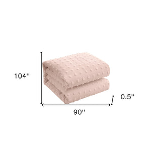 HomeRoots Beige Duvet Cover Set - Luxurious Polyester, Soft 220 Thread Count, Easy Care for Year-Round Comfort Blush, King/California King King/California King 529037