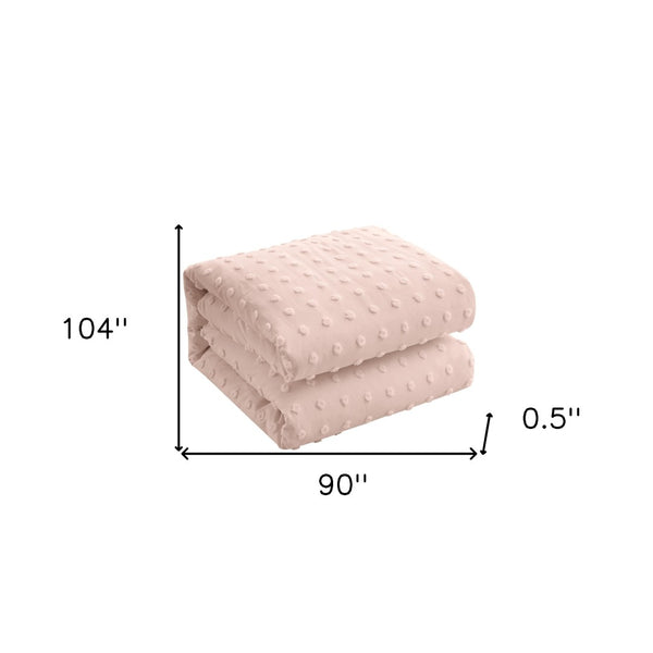 HomeRoots Beige Duvet Cover Set - Luxurious Polyester, Soft 220 Thread Count, Easy Care for Year-Round Comfort Blush, King/California King King/California King 529037