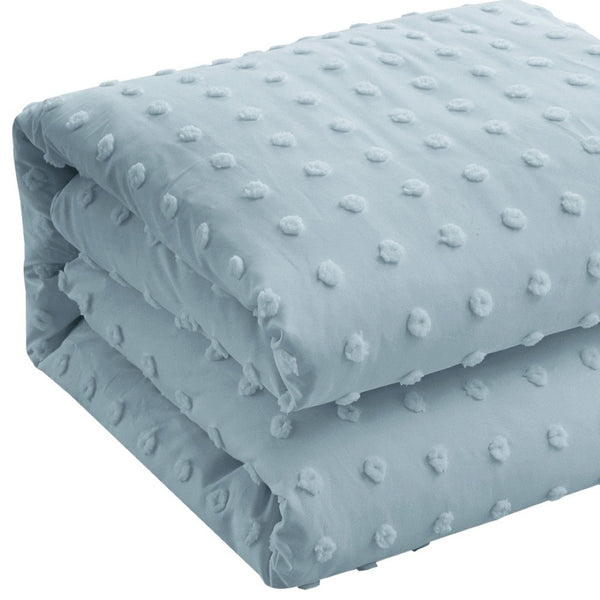 HomeRoots Beige Duvet Cover Set - Luxurious Polyester, Soft 220 Thread Count, Easy Care for Year-Round Comfort Blue, King/California King King/California King 529040