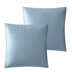 HomeRoots Beige Duvet Cover Set - Luxurious Polyester, Soft 220 Thread Count, Easy Care for Year-Round Comfort Blue, Full/Queen Full/Queen 529041