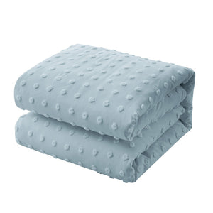 HomeRoots Beige Duvet Cover Set - Luxurious Polyester, Soft 220 Thread Count, Easy Care for Year-Round Comfort Blue, Full/Queen Full/Queen 529041