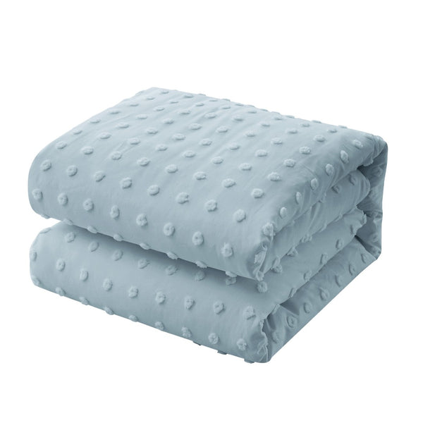 HomeRoots Beige Duvet Cover Set - Luxurious Polyester, Soft 220 Thread Count, Easy Care for Year-Round Comfort Blue, Full/Queen Full/Queen 529041