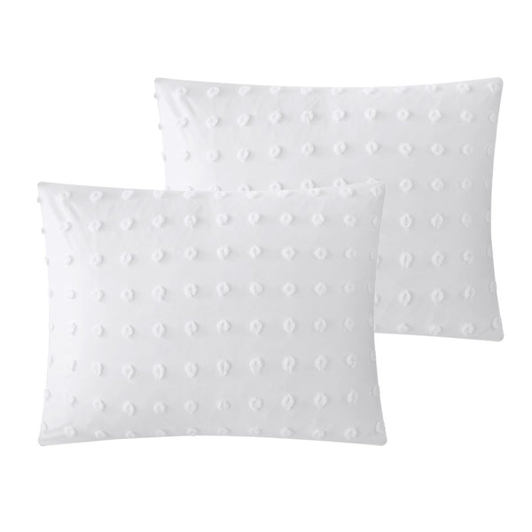 HomeRoots Beige Duvet Cover Set - Luxurious Polyester, Soft 220 Thread Count, Easy Care for Year-Round Comfort White, Full/Queen Full/Queen 529047