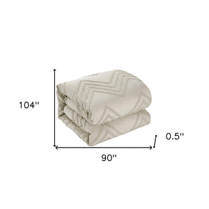 HomeRoots Beige Duvet Cover Set - Soft, Durable Polyester with 180-Thread Count for Year-Round Comfort & Style Beige, King/California King King/California King 529049