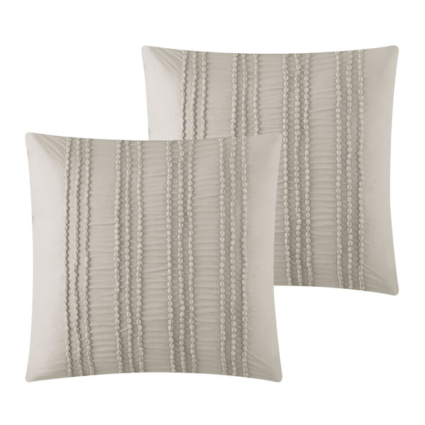 HomeRoots Beige Duvet Cover Set - Soft, Durable Polyester with 180-Thread Count for Year-Round Comfort & Style Beige, King/California King King/California King 529049