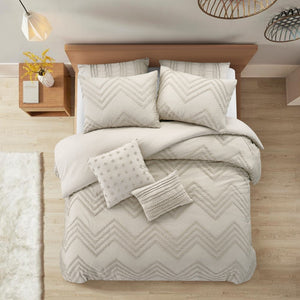 HomeRoots Beige Duvet Cover Set - Soft, Durable Polyester with 180-Thread Count for Year-Round Comfort & Style Beige, Full/Queen Full/Queen 529050