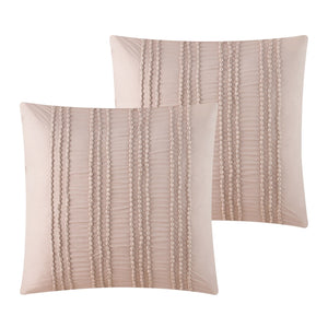 HomeRoots Beige Duvet Cover Set - Soft, Durable Polyester with 180-Thread Count for Year-Round Comfort & Style Blush, King/California King King/California King 529052
