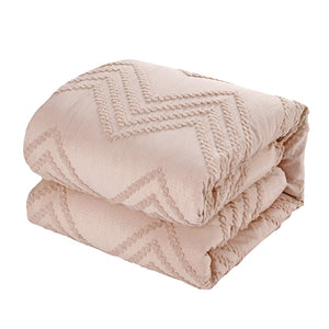 HomeRoots Beige Duvet Cover Set - Soft, Durable Polyester with 180-Thread Count for Year-Round Comfort & Style Blush, King/California King King/California King 529052