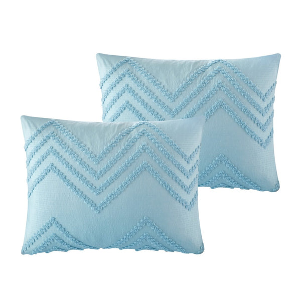 HomeRoots Beige Duvet Cover Set - Soft, Durable Polyester with 180-Thread Count for Year-Round Comfort & Style Blue, King/California King King/California King 529055