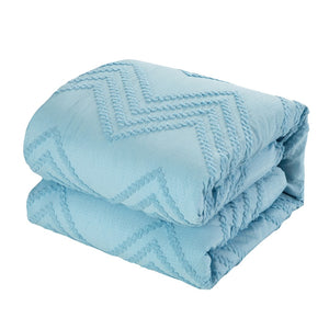 HomeRoots Beige Duvet Cover Set - Soft, Durable Polyester with 180-Thread Count for Year-Round Comfort & Style Blue, King/California King King/California King 529055