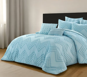 HomeRoots Beige Duvet Cover Set - Soft, Durable Polyester with 180-Thread Count for Year-Round Comfort & Style Blue, Full/Queen Full/Queen 529056