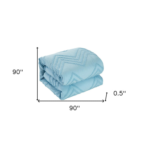 HomeRoots Beige Duvet Cover Set - Soft, Durable Polyester with 180-Thread Count for Year-Round Comfort & Style Blue, Full/Queen Full/Queen 529056