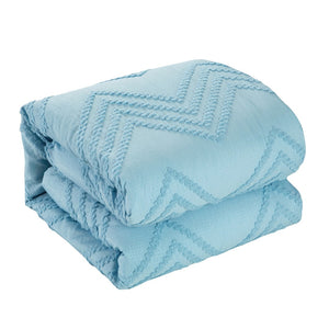 HomeRoots Beige Duvet Cover Set - Soft, Durable Polyester with 180-Thread Count for Year-Round Comfort & Style Blue, Full/Queen Full/Queen 529056