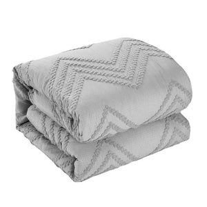 HomeRoots Beige Duvet Cover Set - Soft, Durable Polyester with 180-Thread Count for Year-Round Comfort & Style Grey, King/California King King/California King 529058