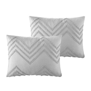 HomeRoots Beige Duvet Cover Set - Soft, Durable Polyester with 180-Thread Count for Year-Round Comfort & Style Grey, King/California King King/California King 529058