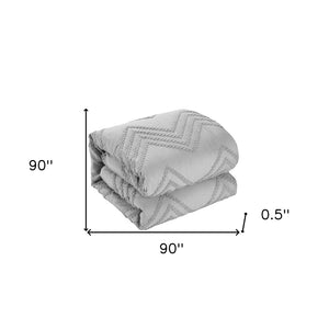 HomeRoots Beige Duvet Cover Set - Soft, Durable Polyester with 180-Thread Count for Year-Round Comfort & Style Grey, Full/Queen Full/Queen 529059