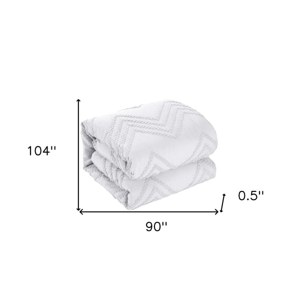 HomeRoots Beige Duvet Cover Set - Soft, Durable Polyester with 180-Thread Count for Year-Round Comfort & Style White, King/California King King/California King 529061