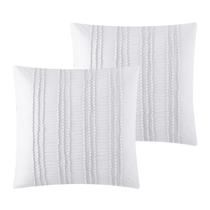 HomeRoots Beige Duvet Cover Set - Soft, Durable Polyester with 180-Thread Count for Year-Round Comfort & Style White, King/California King King/California King 529061