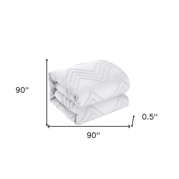 HomeRoots Beige Duvet Cover Set - Soft, Durable Polyester with 180-Thread Count for Year-Round Comfort & Style White, Full/Queen Full/Queen 529062