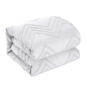 HomeRoots Beige Duvet Cover Set - Soft, Durable Polyester with 180-Thread Count for Year-Round Comfort & Style White, Full/Queen Full/Queen 529062