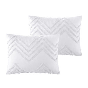 HomeRoots Beige Duvet Cover Set - Soft, Durable Polyester with 180-Thread Count for Year-Round Comfort & Style White, Full/Queen Full/Queen 529062