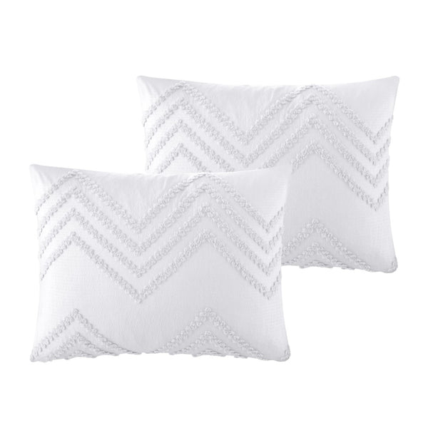 HomeRoots Beige Duvet Cover Set - Soft, Durable Polyester with 180-Thread Count for Year-Round Comfort & Style White, Full/Queen Full/Queen 529062