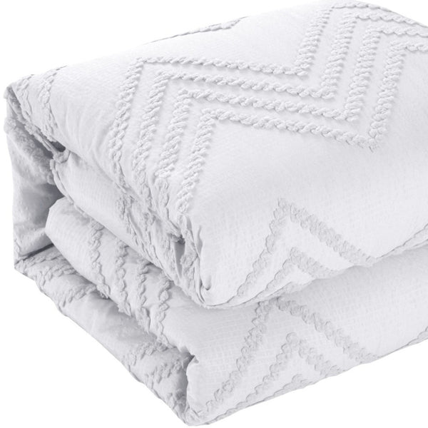 HomeRoots Beige Duvet Cover Set - Soft, Durable Polyester with 180-Thread Count for Year-Round Comfort & Style White, Full/Queen Full/Queen 529062