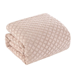 Homeroots Beige Luxurious Polyester 180 Thread Count Washable Duvet Cover Set For Cozy Stylish Bedrooms Blush,Twin,Twin Xl Polyester 529069